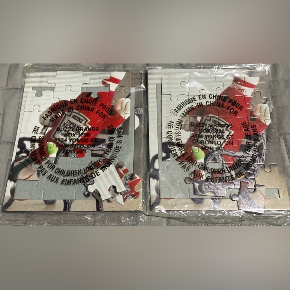 🔴2/$10 SALE🔴 Heinz Ketchup Puzzle 20 Pieces Brand New Limited Edition 2pack